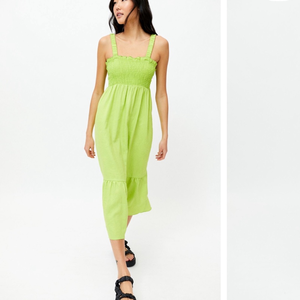 Urban Renewal Linen Smocked Dress